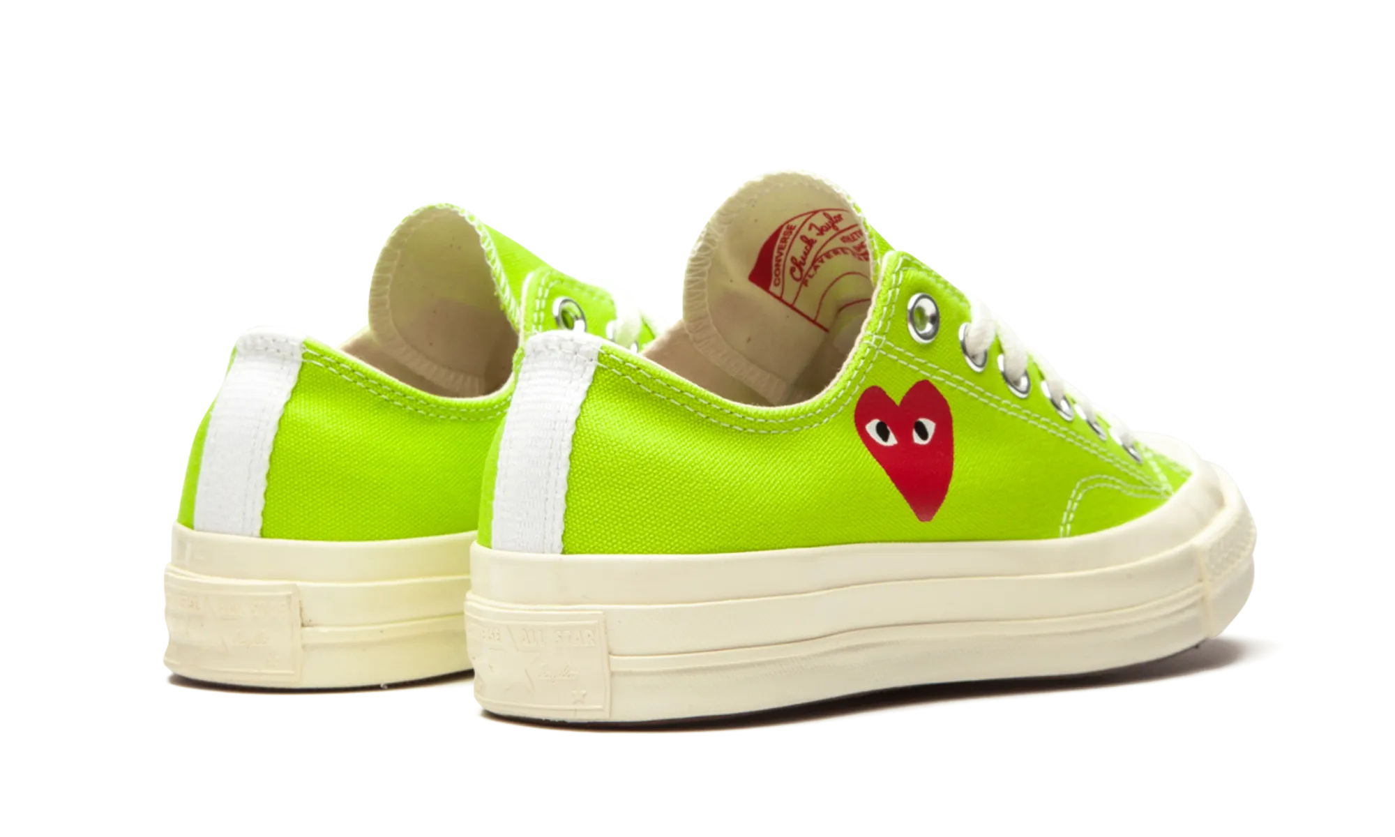 Chuck 70 CDG OX AC "Bright Green" Rose Glow Sunrise Run