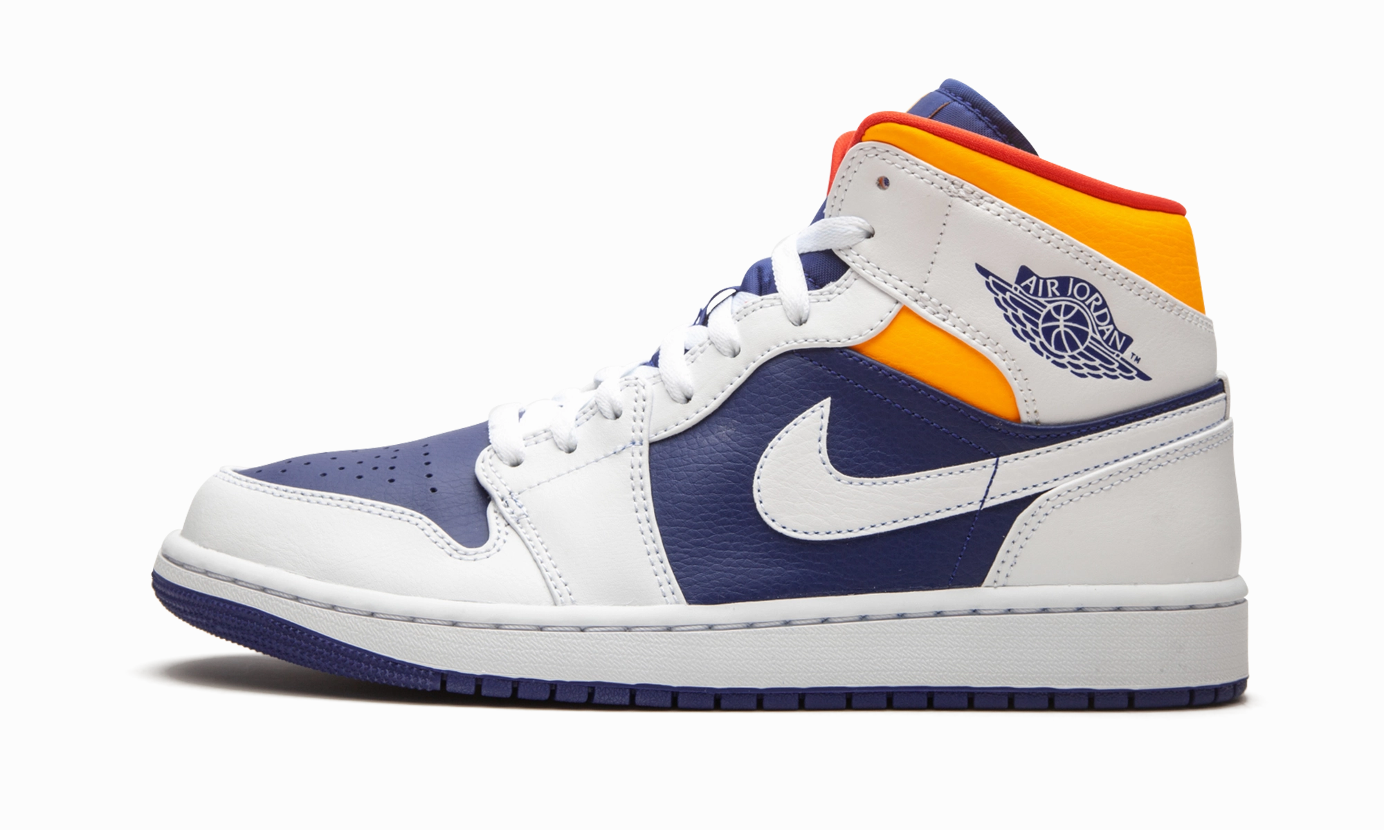 Air Jordan 1 Mid "Royal Blue / Laser Orange" Refined touch Urban Inspired