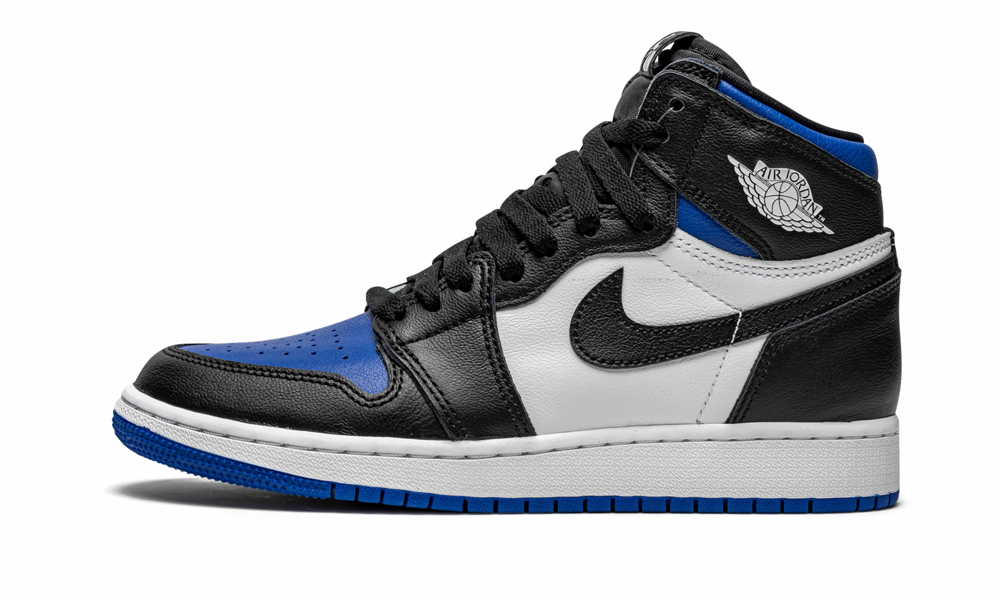 Air Jordan 1 Retro High OG GS "Royal Toe" Breathable Design Running Trails
