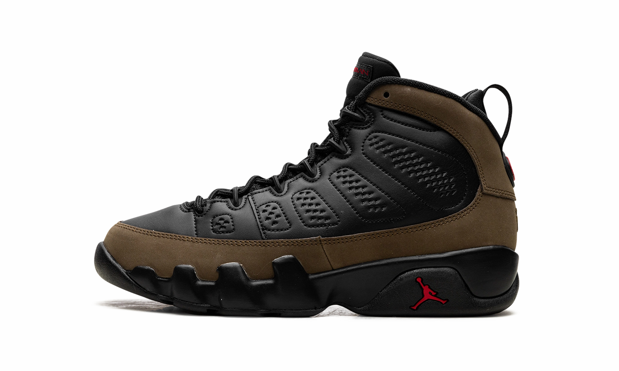 velcro - design shoes Air Jordan 9 GS "Olive 2024"