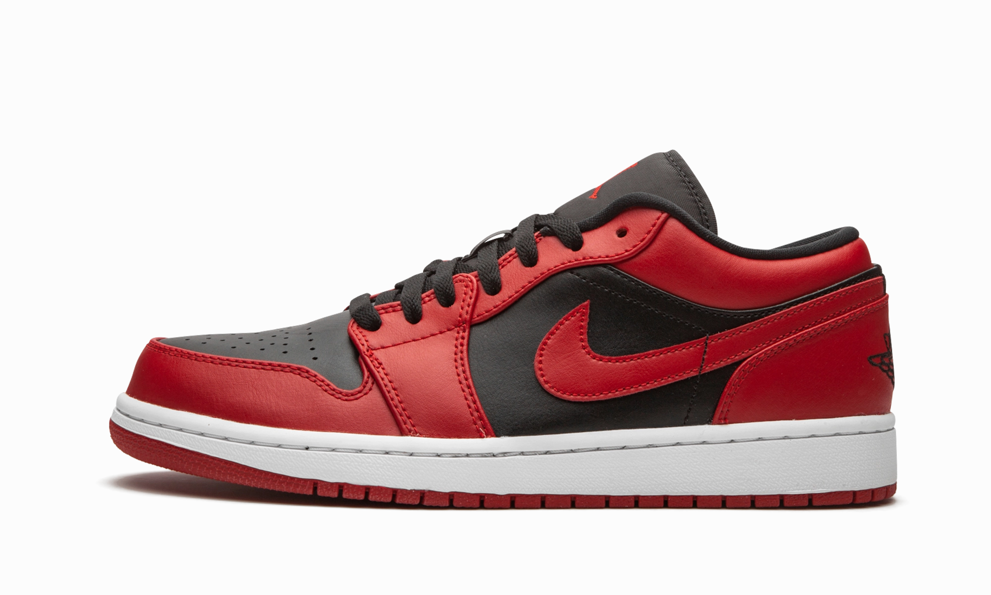Foot Motion Sculpted stability Jordan 1 Low "Reverse Bred"