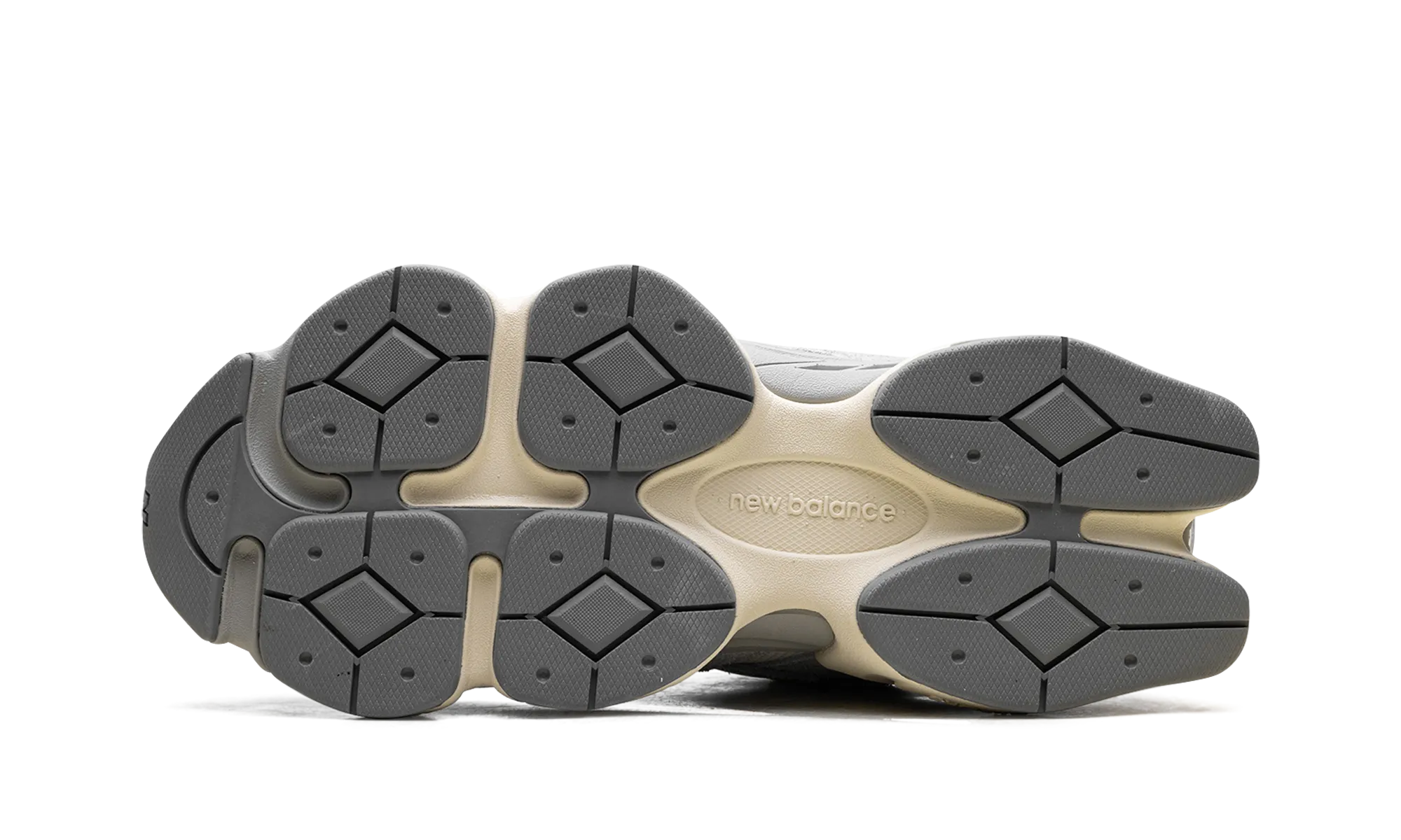 running shoes with carbon plate 9060 "Light Grey White"