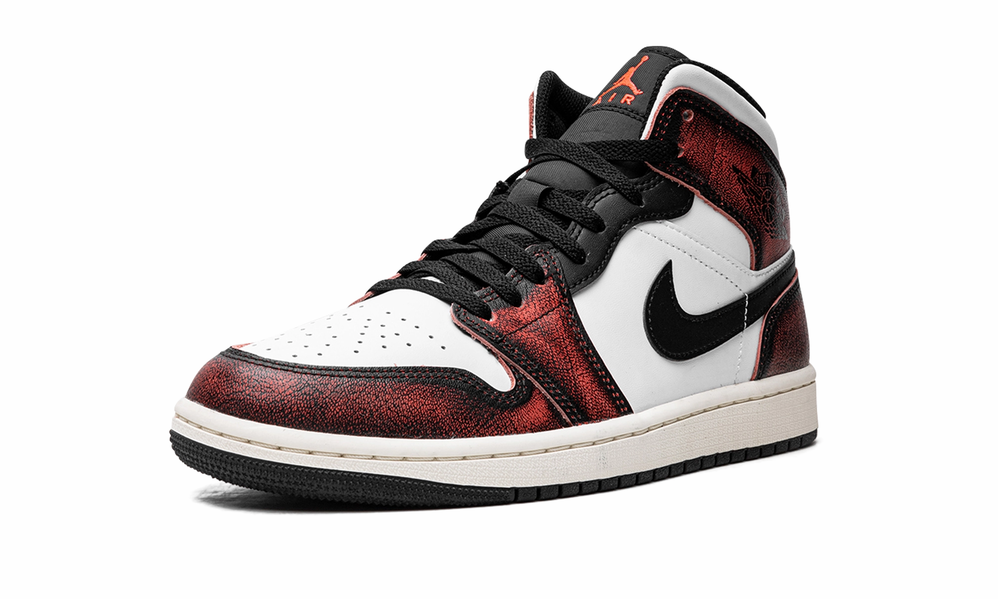 Elevated traction Air Jordan 1 Mid SE "Wear-Away - Infrared"