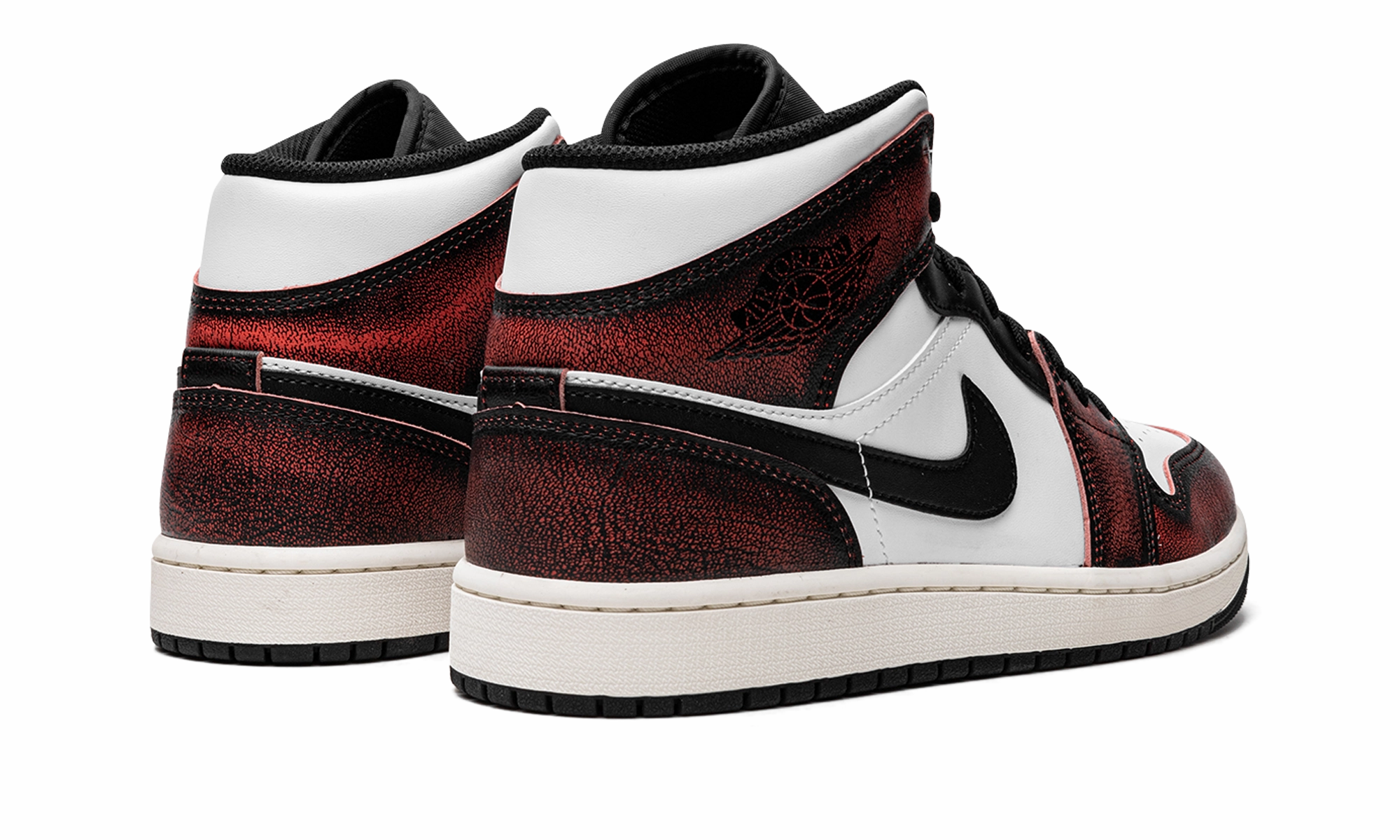 Dynamic silhouette Optimal ease Air Jordan 1 Mid SE "Wear-Away - Infrared"