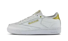 custom - made shoes Club C 85 WMNS "White Gold Metallic"