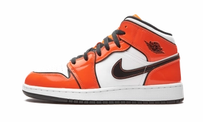 Air Jordan 1 Mid SE GS "Turf Orange" Speedy Walk Long Day