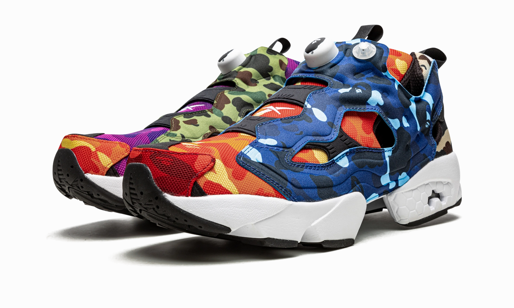 Instapump Fury OG "BAPE - Multi-Camo" adventure shoes