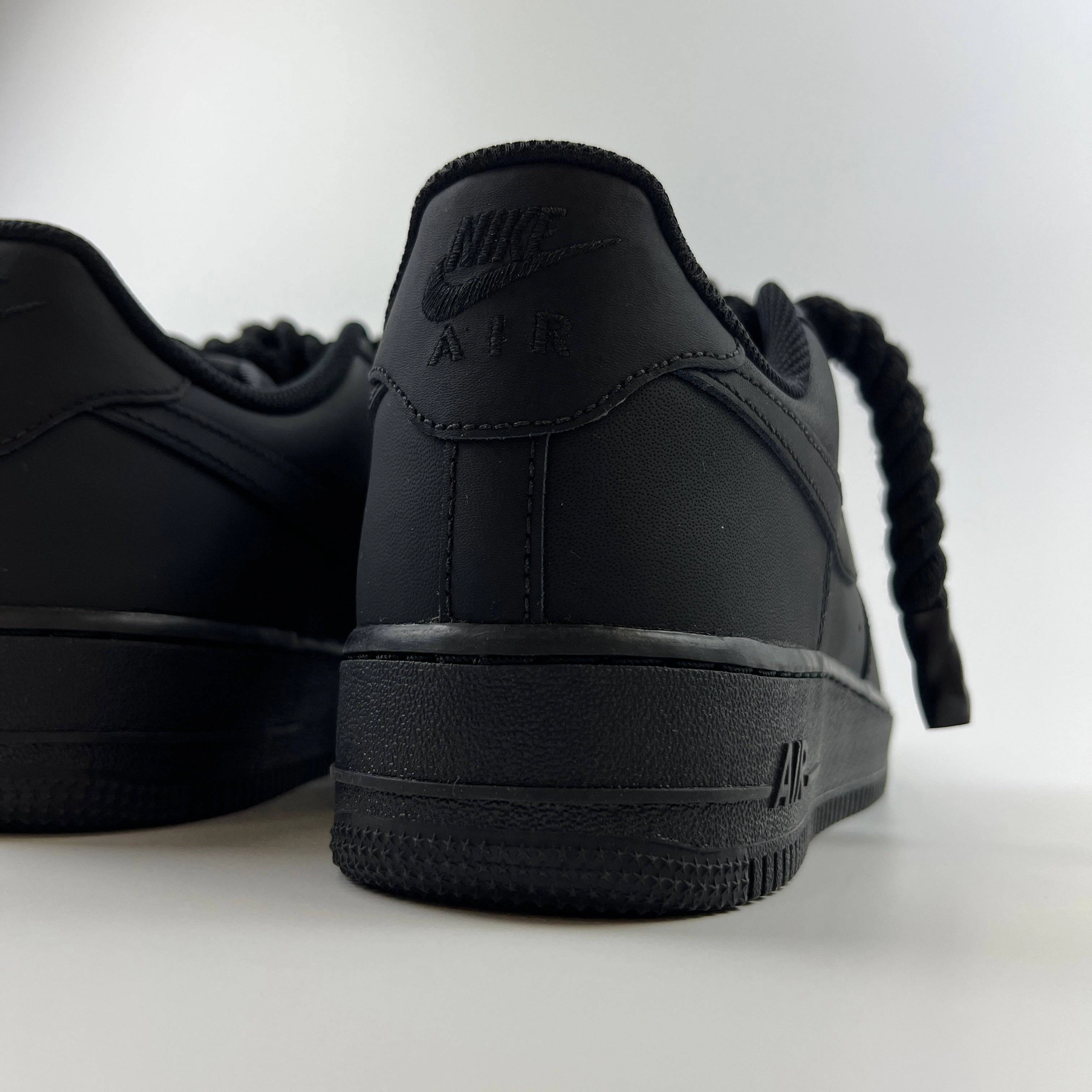 air - cushion shoes shoe cover Rope Air Force 1 - Matte Black