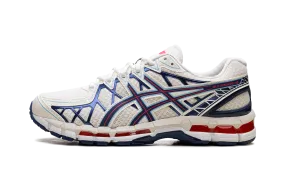 running for family bonding running in the humidity shoes Gel Kayano 20 "Cream Deep Marine"