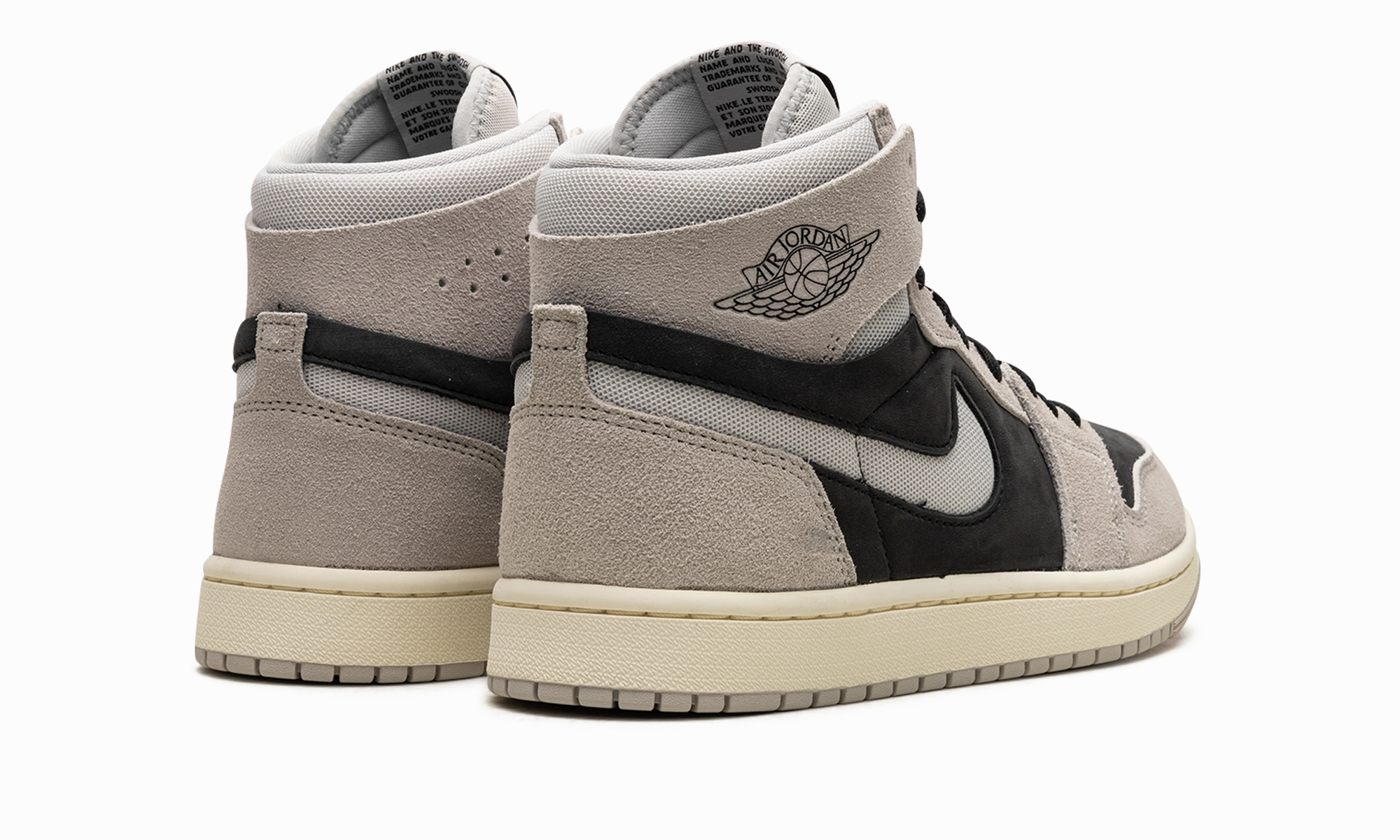 Running Routine Streamlined Style AIR JORDAN 1 HIGH ZOOM CMFT 2 WMNS "Light Iron Ore"