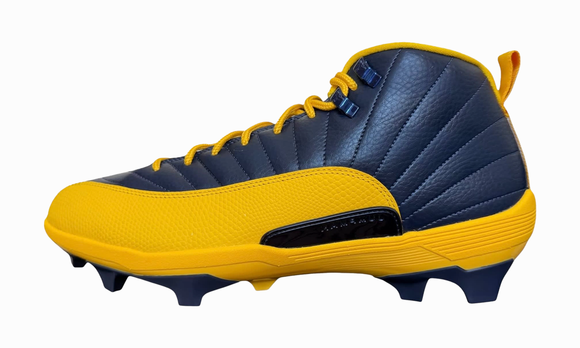 Air Jordan 12 Savage 3 PE Cleats "University of Michigan" Stylish Footwear kids' athletic footwear