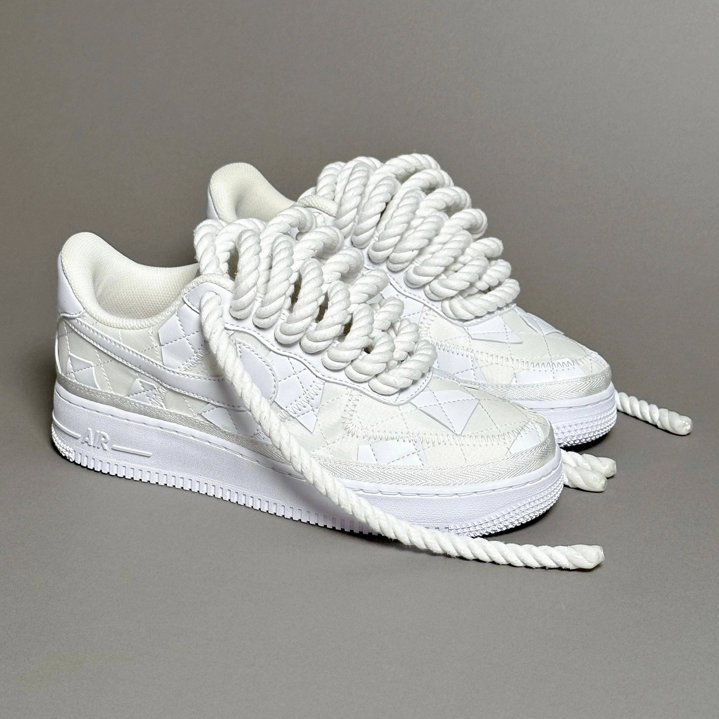 Nike Air Force 1 Billie Eilish "Rope Laces White" V2 fishing shoes hook - and - loop - strap shoes