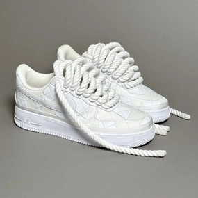 Gloves warm - up runs Nike Air Force 1 Billie Eilish "Rope Laces White" V2