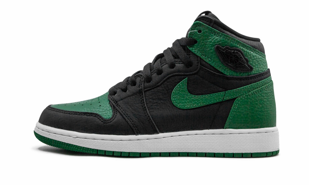 Air Jordan 1 High Retro GS "Pine Green Black" Bold materials Jumping Support