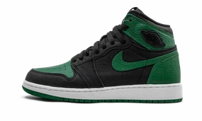 Air Jordan 1 High Retro GS "Pine Green Black" Bold materials Jumping Support