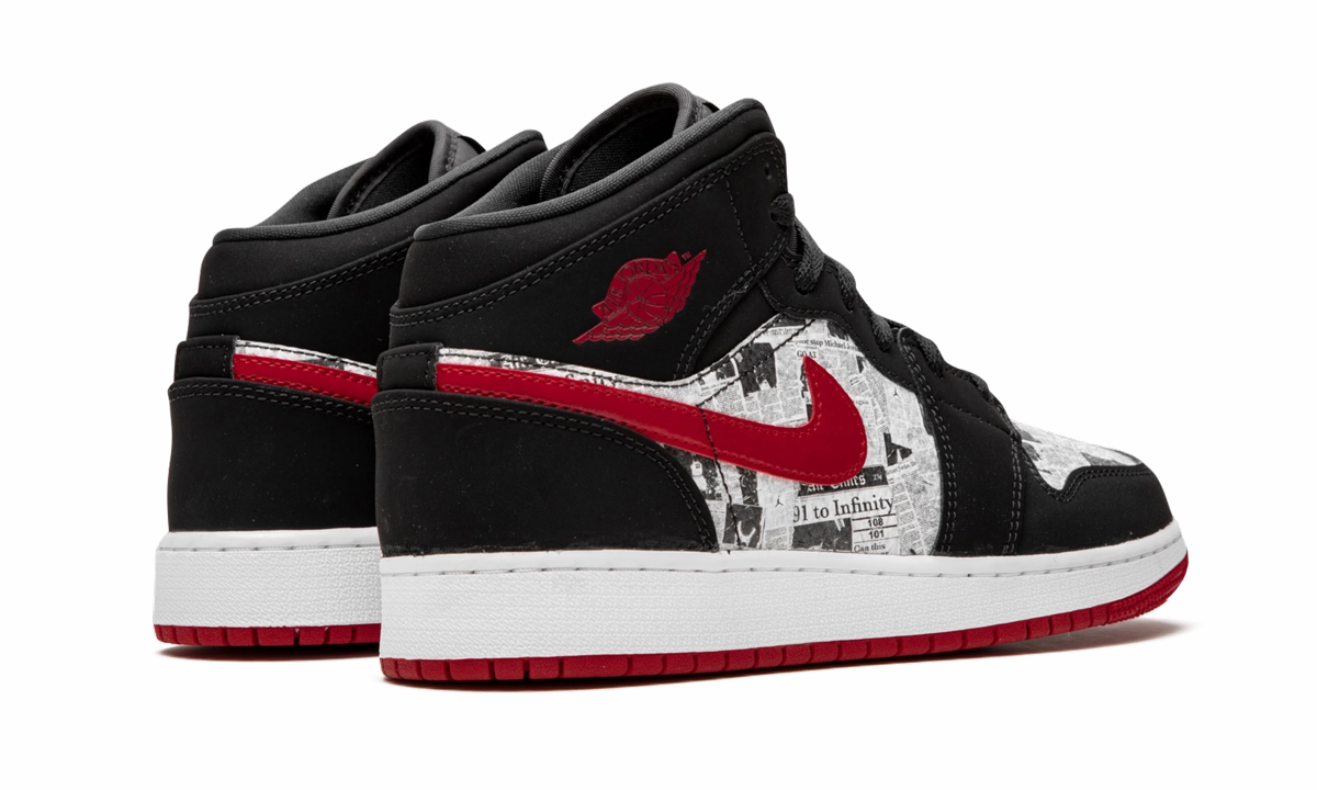 Air Jordan 1 MID SE GS "Newspaper" Urban Luxury
