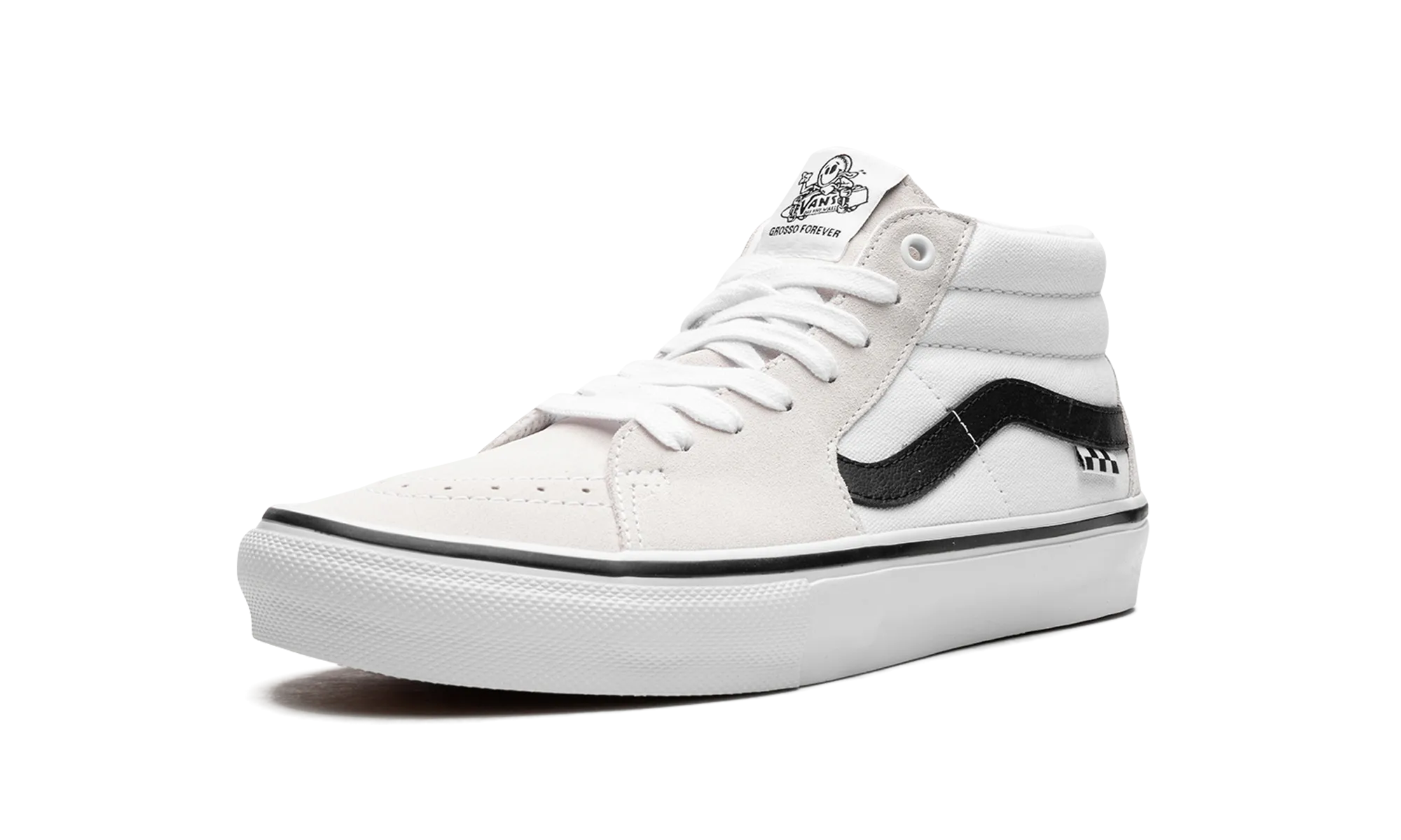 Stone Hike Warm Keep Skate Grosso Mid "White/Black"