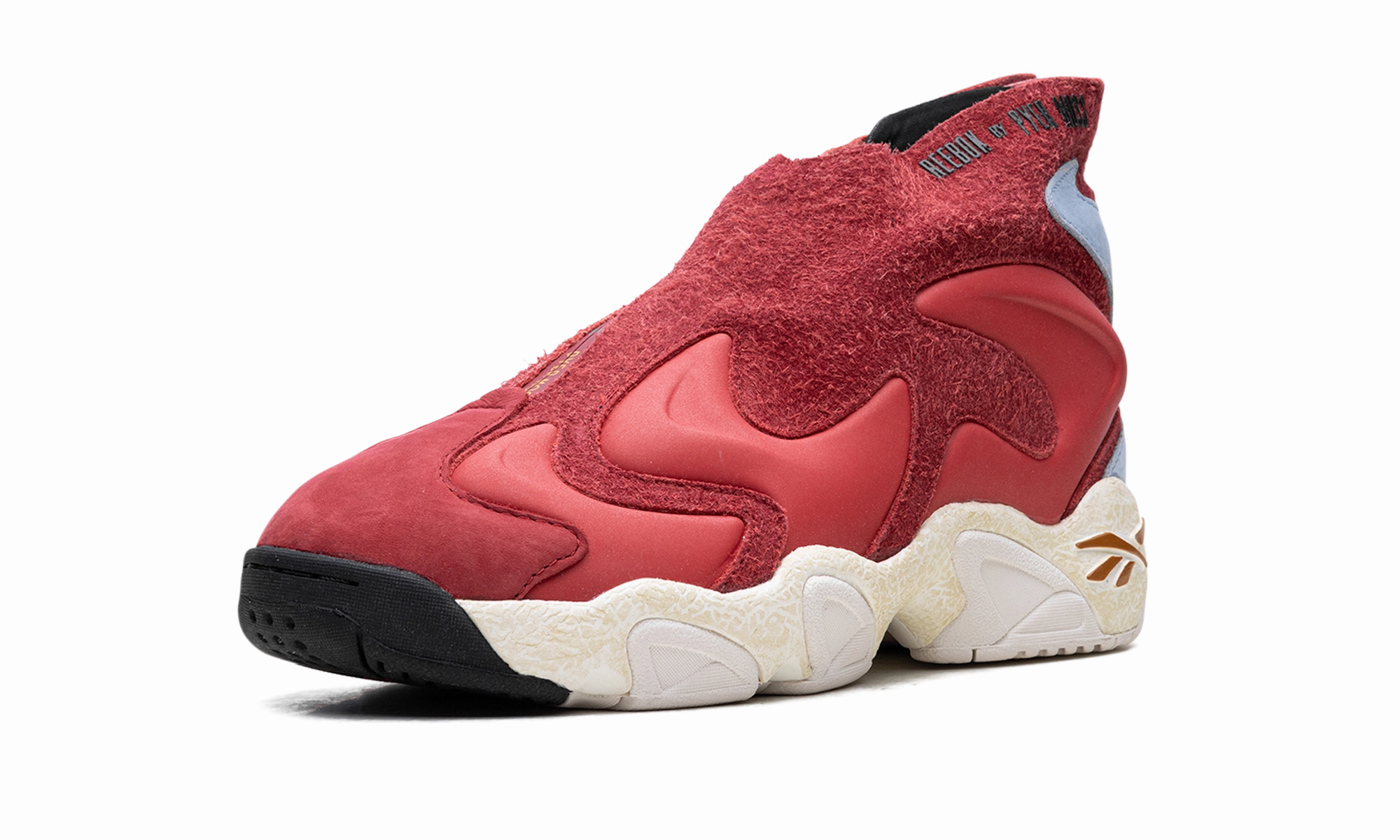 reinforced - heel - area - sturdiness shoes amateur friendliness Pyer Moss x Mobius Experiment 3 "Primal Red"