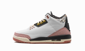 Air Jordan 3 GS "White/Red Stardust" Cushioned ride
