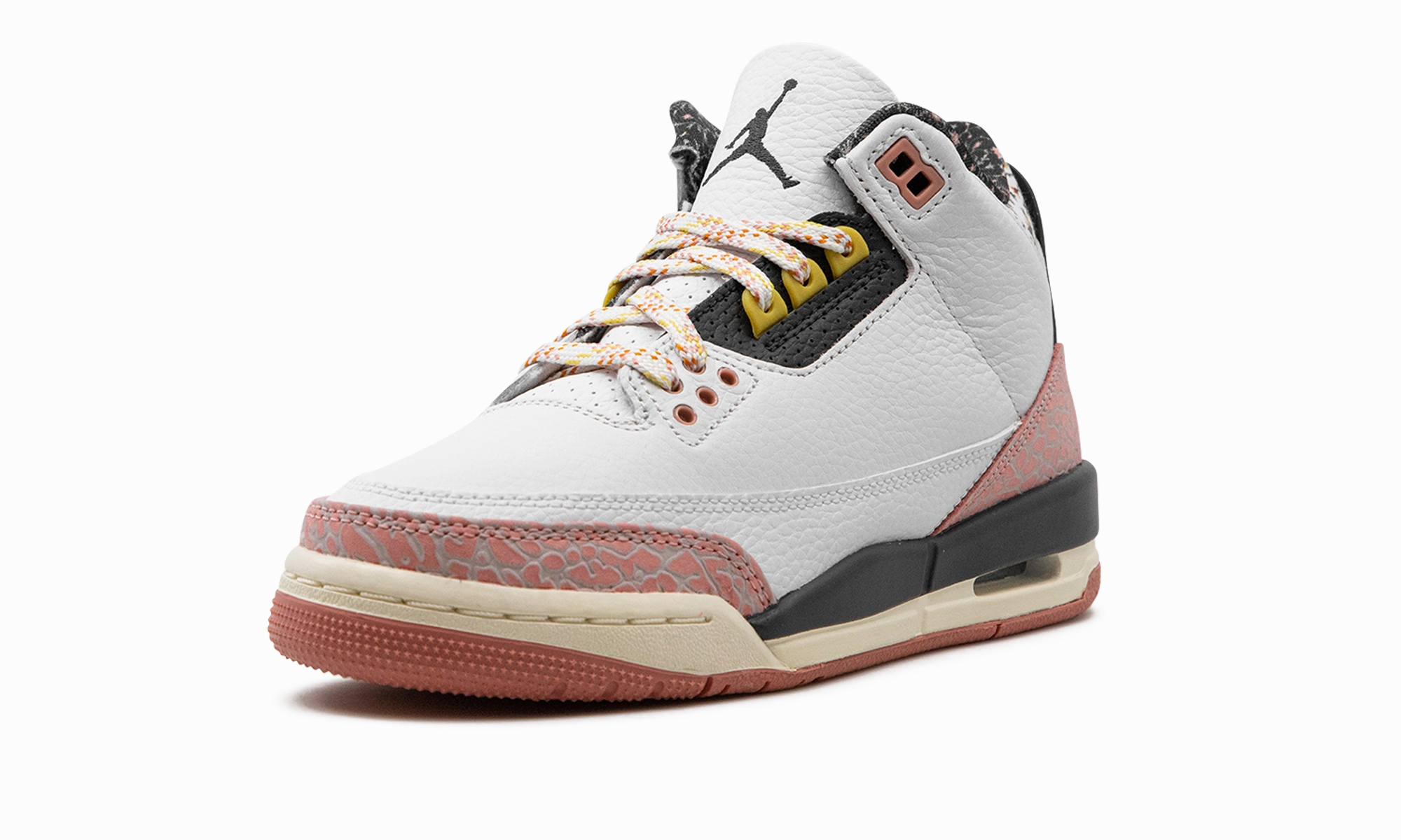 Air Jordan 3 GS "White/Red Stardust" Neutral Wear Popular Pick