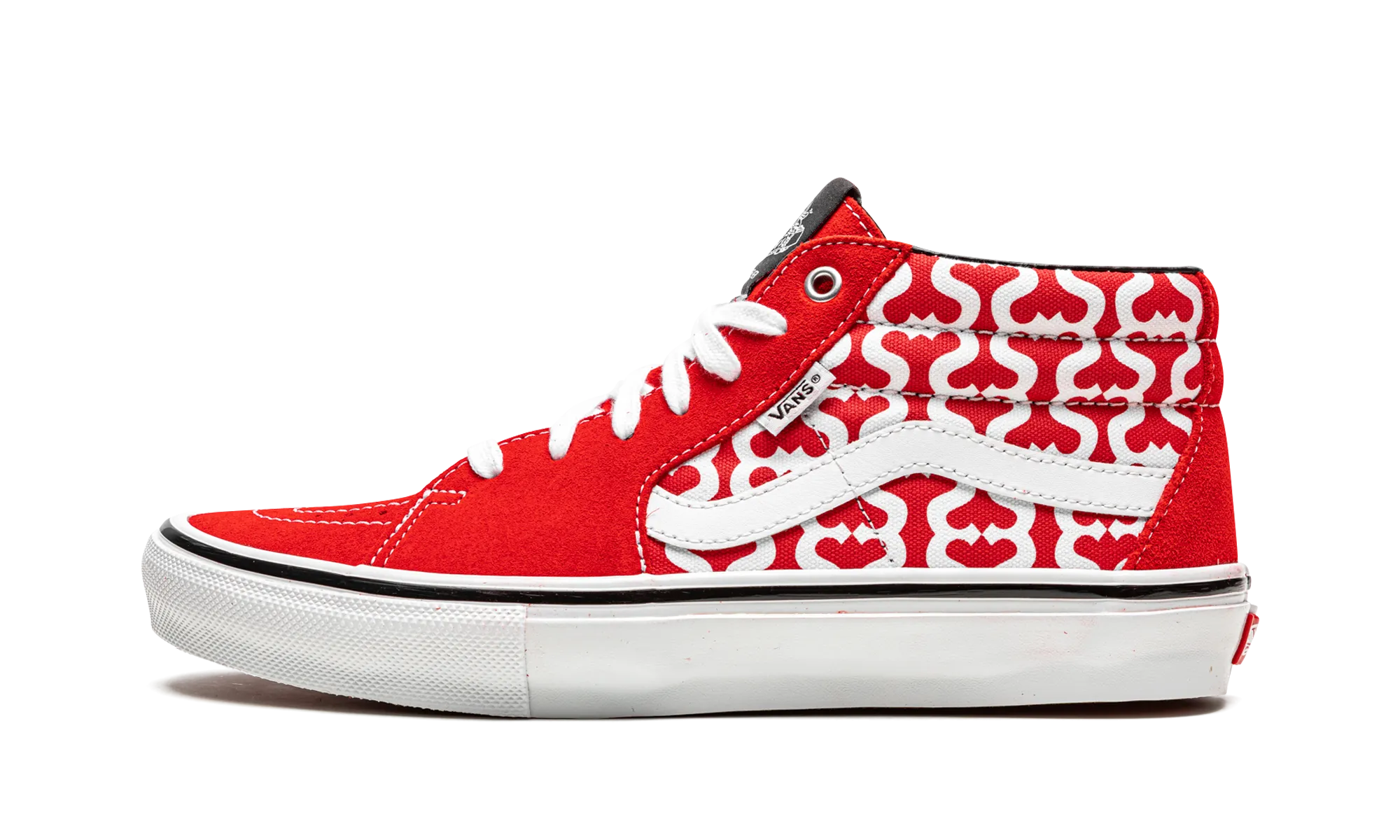 Concert Fit Knit Upper Skate Grosso Mid "Supreme - Monogram S - Red"