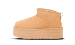 Edge Glow Bronze Shine UGG Classic Ultra Mini Platform Boot Driftwood