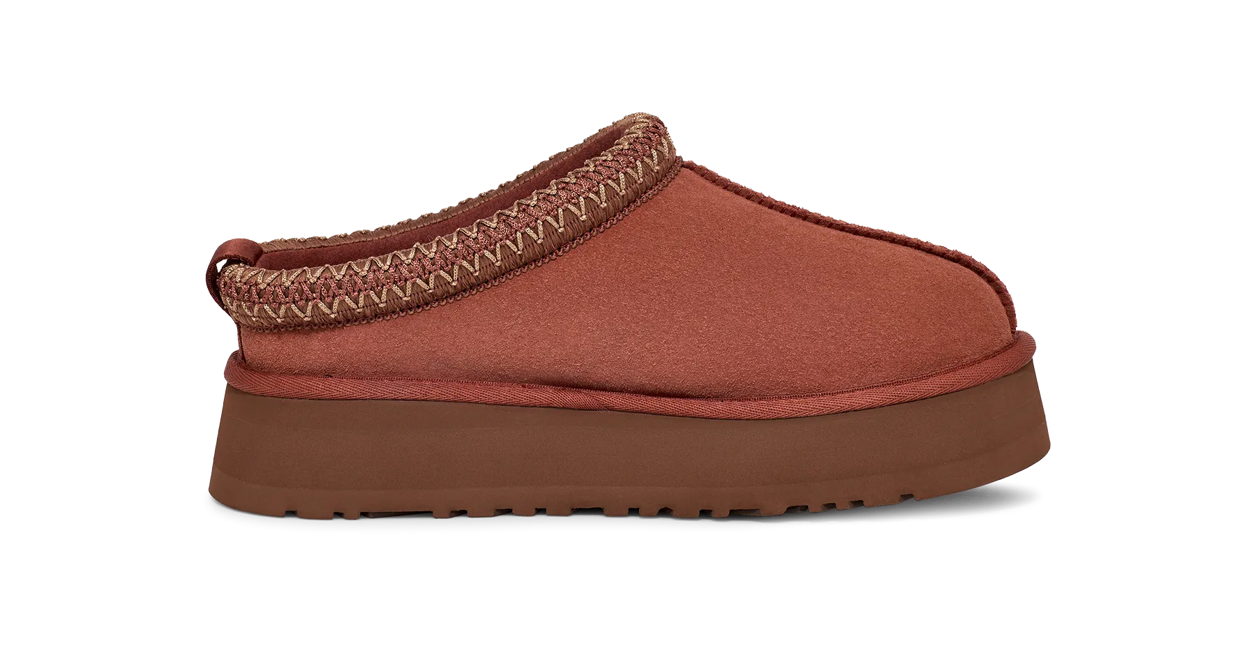 Wide Sole Light Stride UGG Tazz Slipper Red Jasper