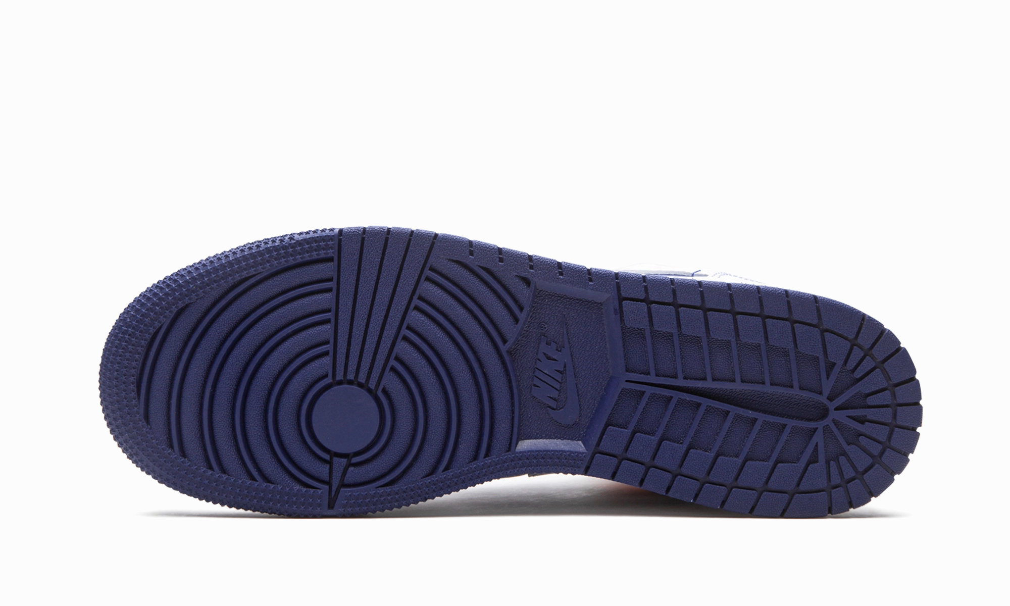 Supportive Heel Air Jordan 1 Mid GS "White Deep Royal Blue"