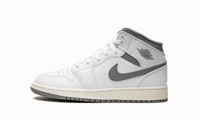 Air Jordan 1 Mid GS "Neutral Grey" Work Ready Foot Motion
