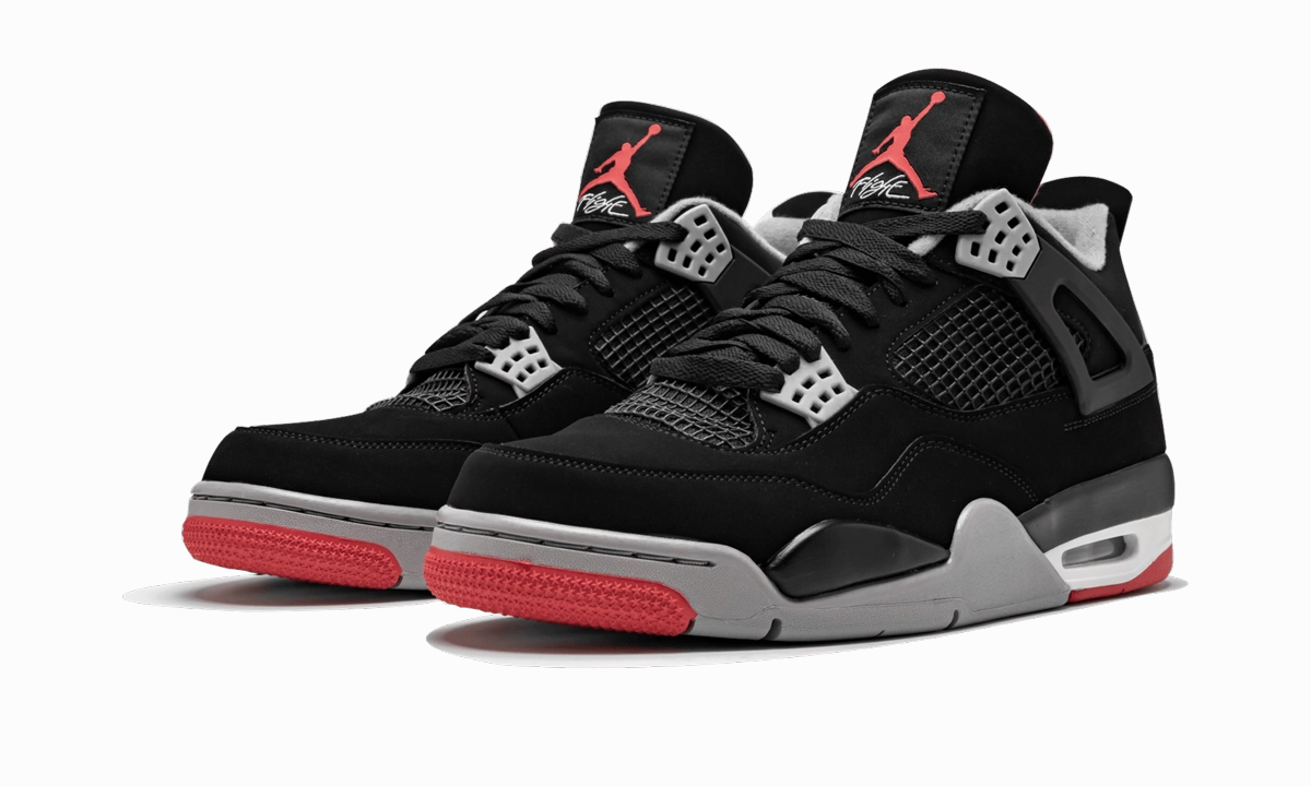 Air Jordan 4 Retro "Bred 2019" All-day Traction Urban Stylewear
