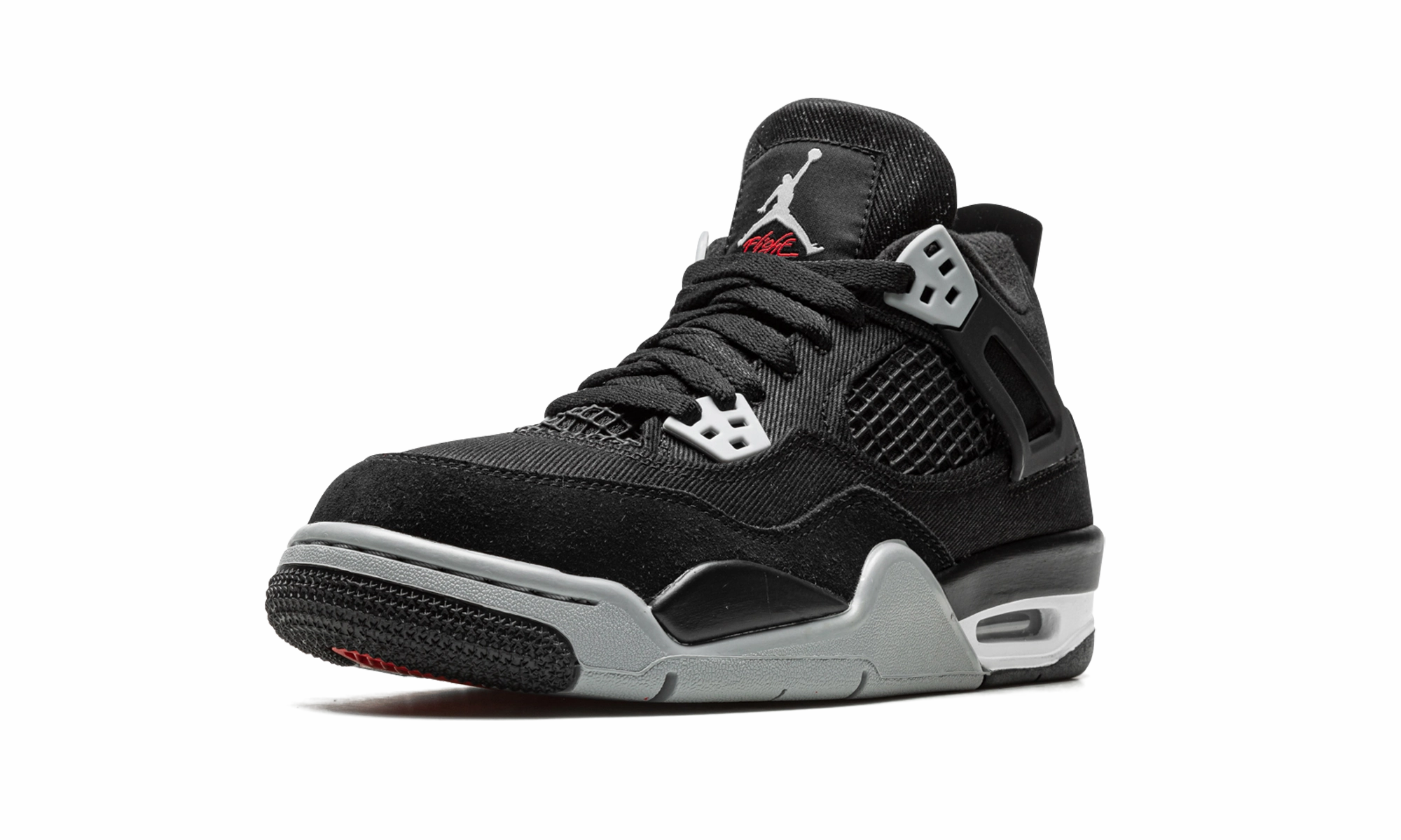 Air Jordan 4 GS "Black Canvas" Long-Distance Support