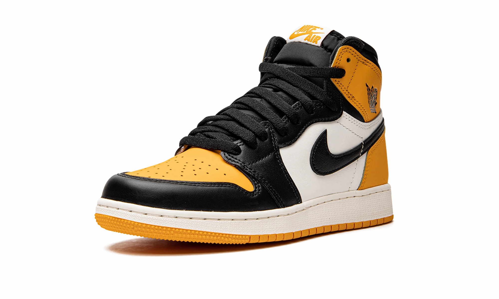 Air Jordan 1 GS "Yellow Toe" Impact-absorbing durability street-ready