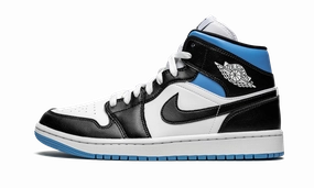 AIR JORDAN 1 MID WMNS "Black / White / University Blue" Unbeatable cushioning Comfort Wear