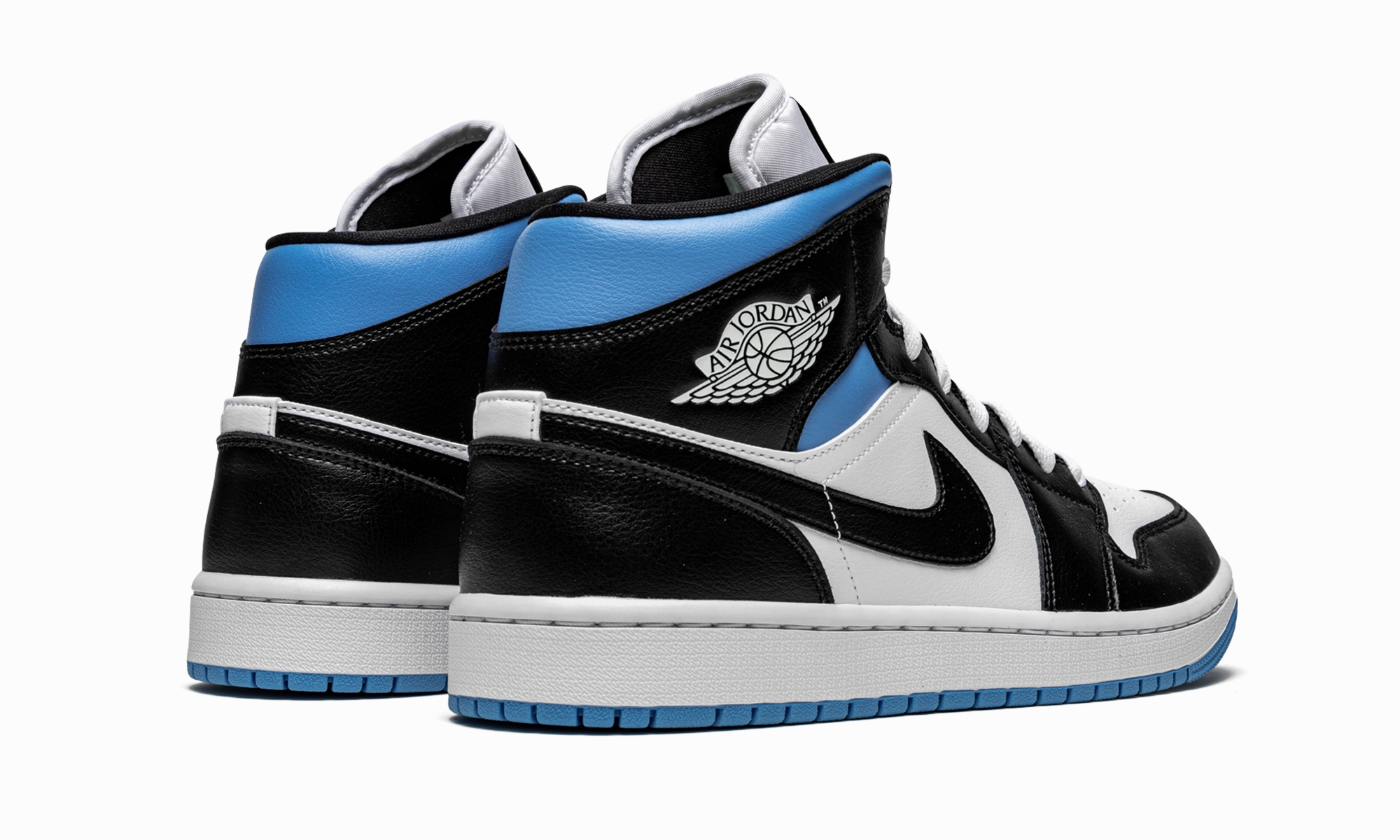 AIR JORDAN 1 MID WMNS "Black / White / University Blue" Sport Fashion