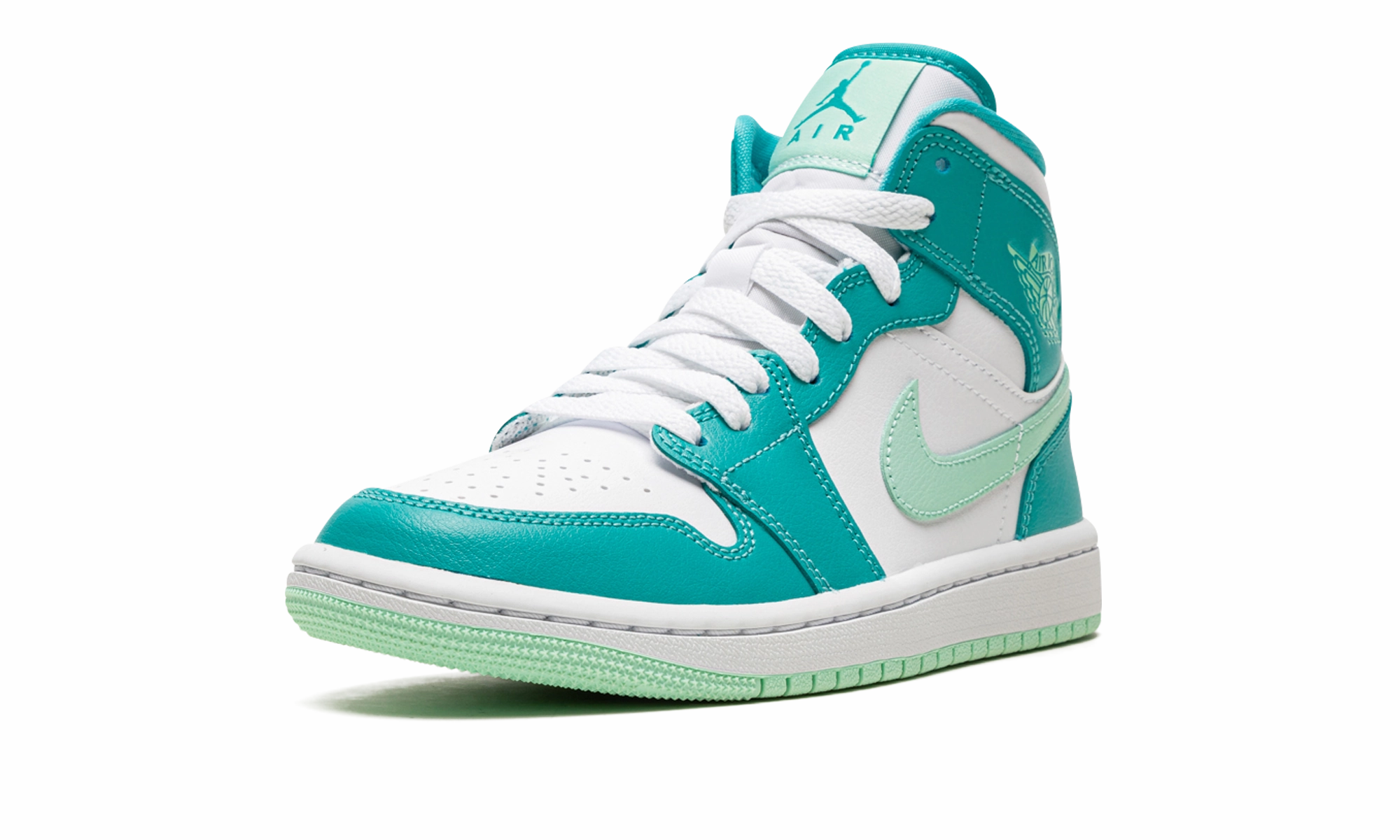 AIR JORDAN 1 MID WMNS "Washed Teal" Impact-absorbing durability