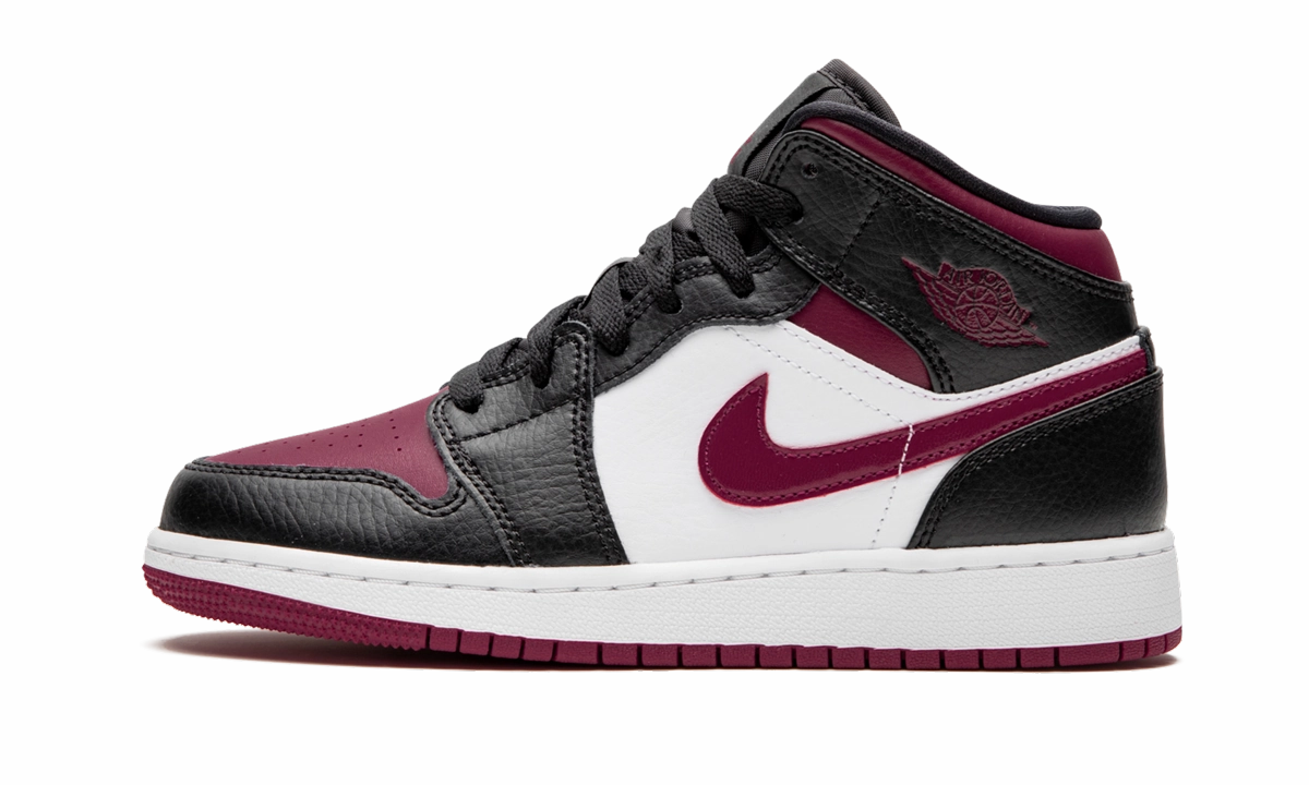 Outdoor Run Shock-absorbent flexibility Air Jordan 1 MID GS "Bred Toe"