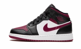 Outdoor Run Shock-absorbent flexibility Air Jordan 1 MID GS "Bred Toe"
