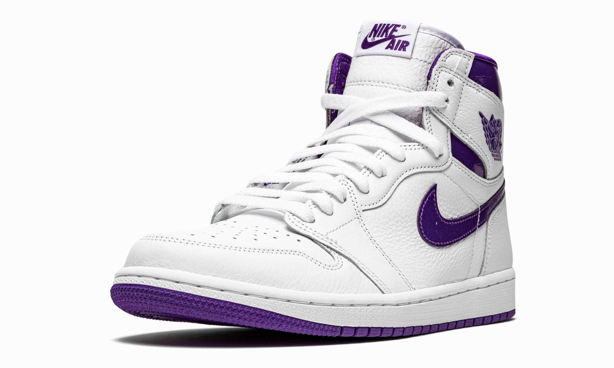 AIR JORDAN 1 RETRO HIGH WMNS "Court Purple" Style Runner Built-in silhouette