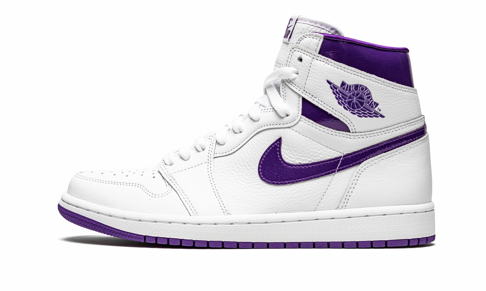 Sleek Form All-Day Durability AIR JORDAN 1 RETRO HIGH WMNS "Court Purple"