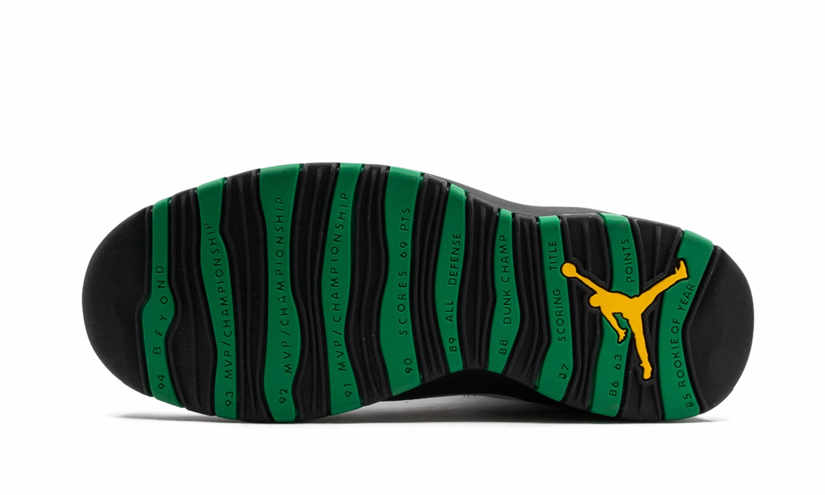 padded toe Air Jordan 10 "Seattle Supersonics"