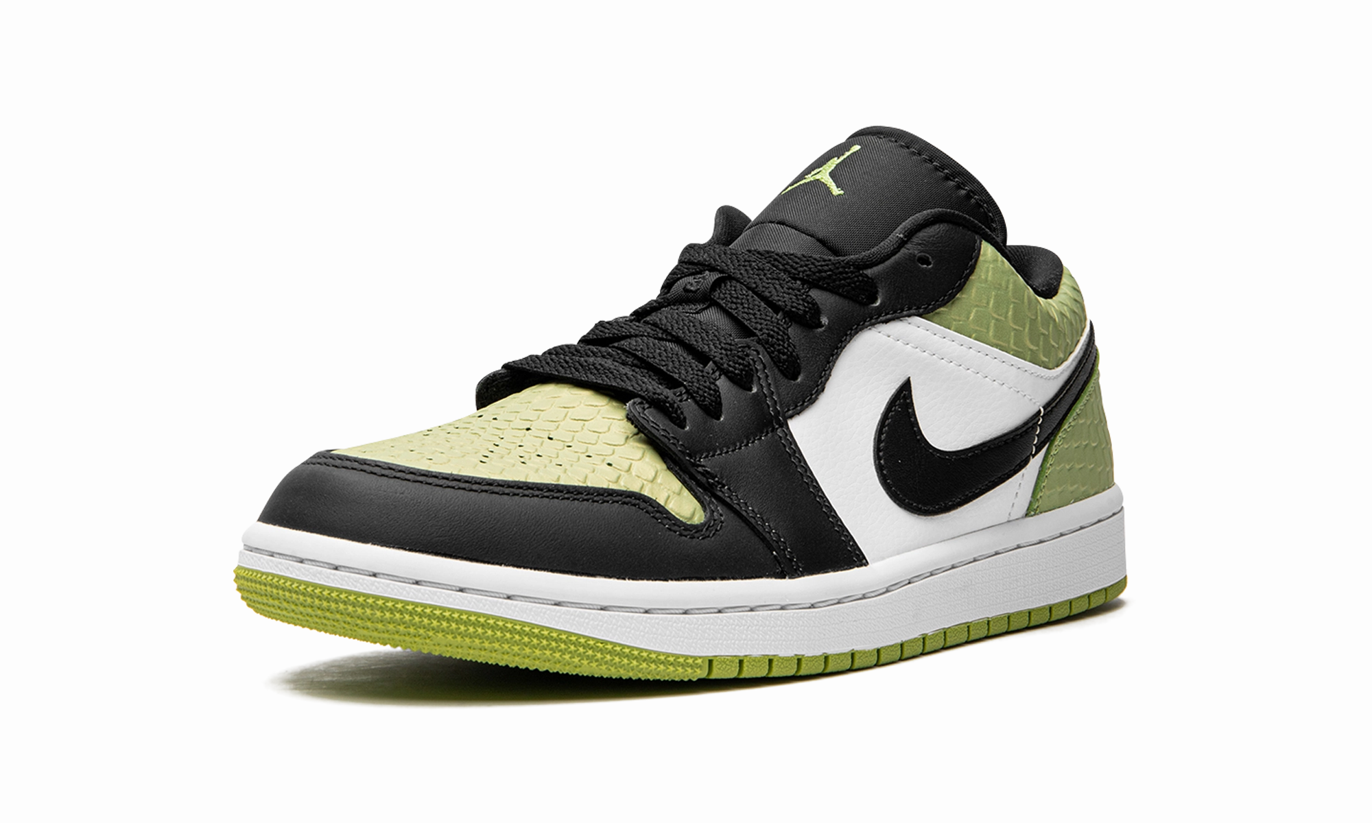Style Move Urban Cool AIR JORDAN 1 LO SE WMNS "Vivid Green Snakeskin"