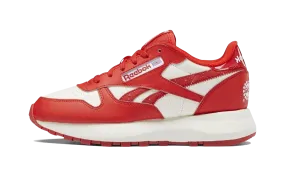 Classic Leather SP WMNS "Popsicle - Instinct Red" Springy fabric running shoes