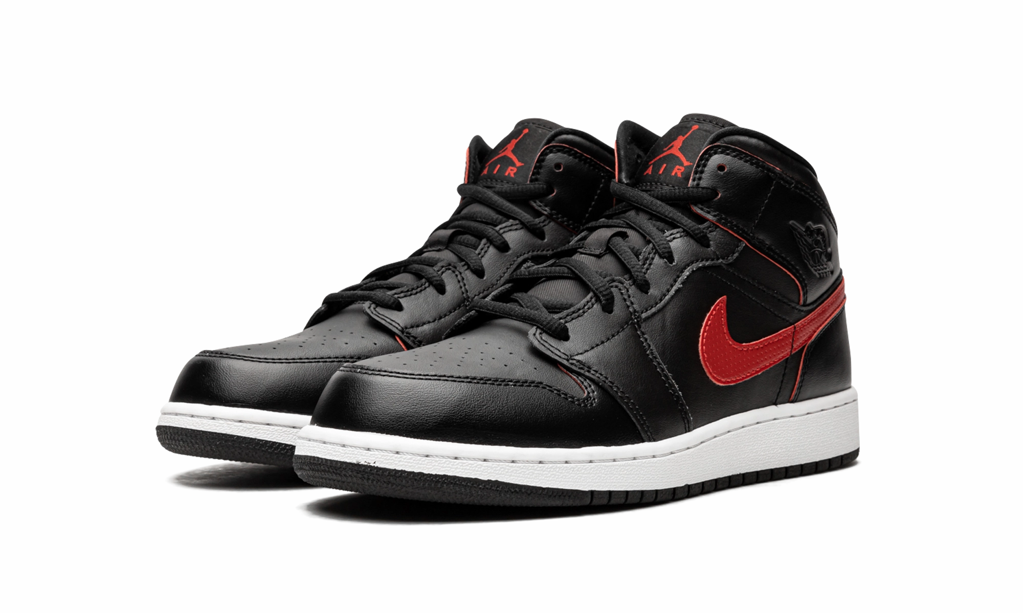 Air Jordan 1 Mid GS "Black / Gym Red" Fresh stability