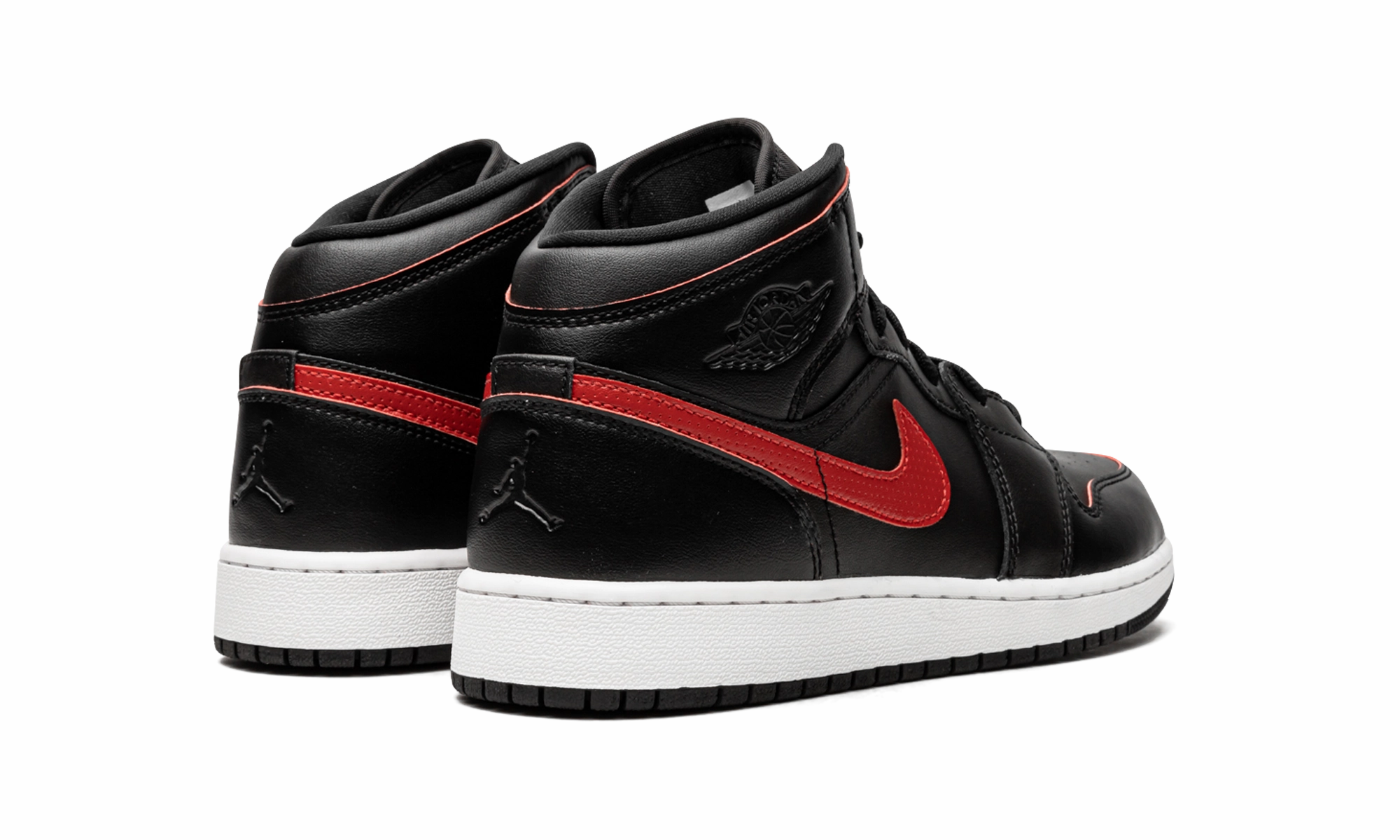 Air Jordan 1 Mid GS "Black / Gym Red" Daily Moves Comfy Step
