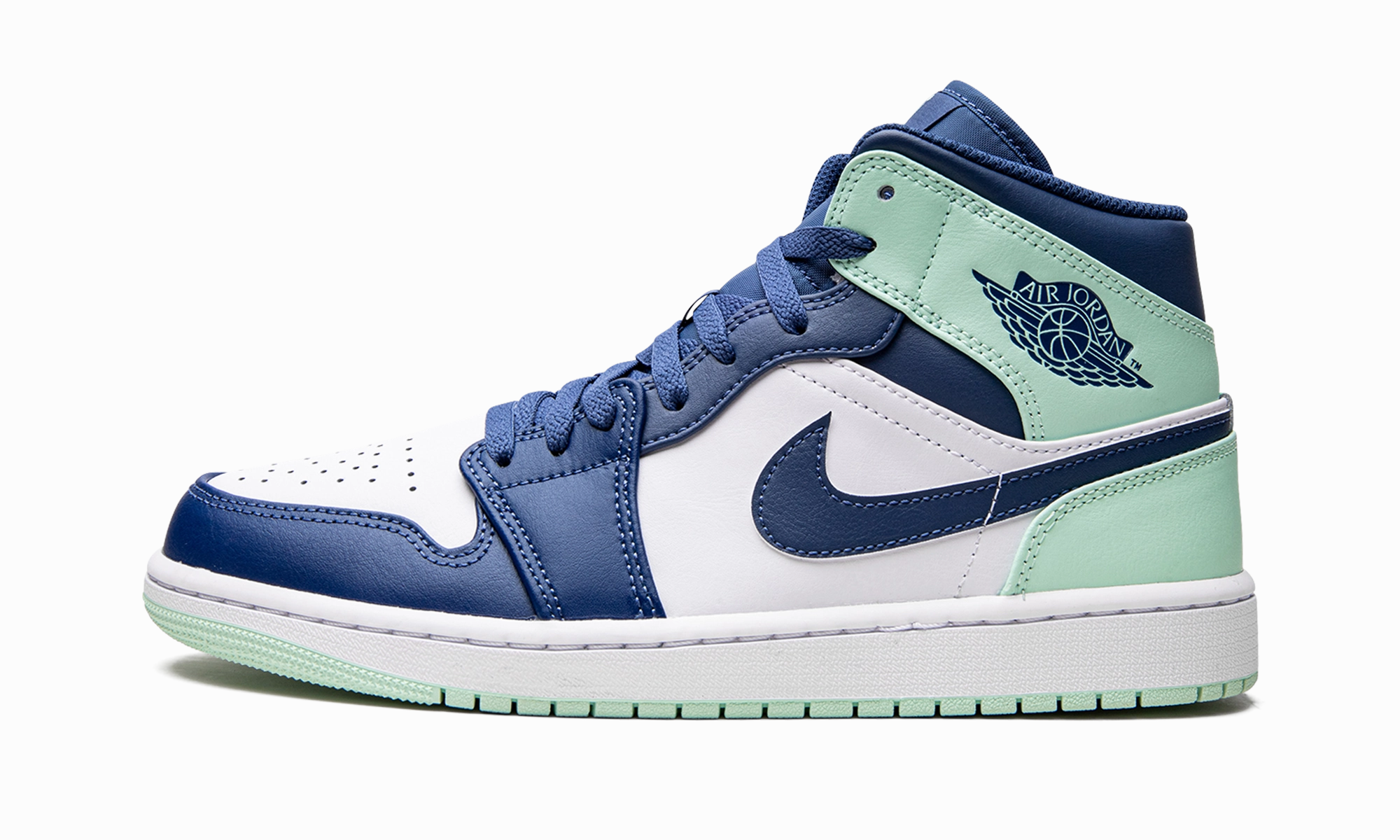 Performance Mode Designer Style Air Jordan 1 Mid "Blue Mint"