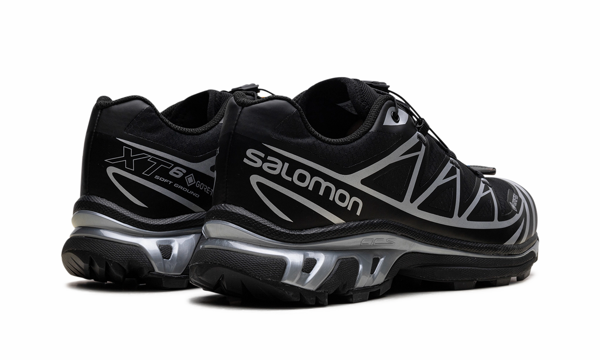 XT-6 Gore-Tex "Black Silver" Lightweight packaging shoe care products
