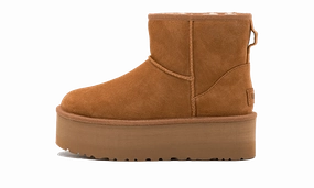 Urban Guard Pattern Glow UGG Classic Mini Platform Boot Chestnut