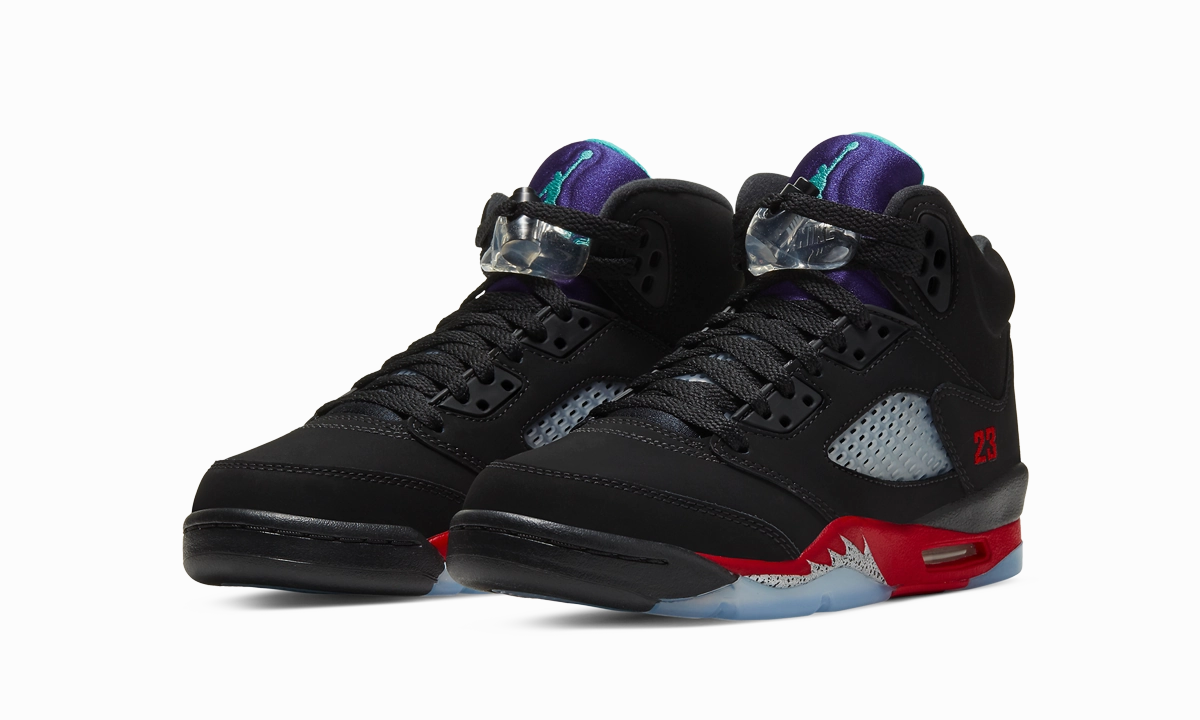 embossed running shoes leather - lining shoes Air Jordan 5 Retro GS "Top 3"