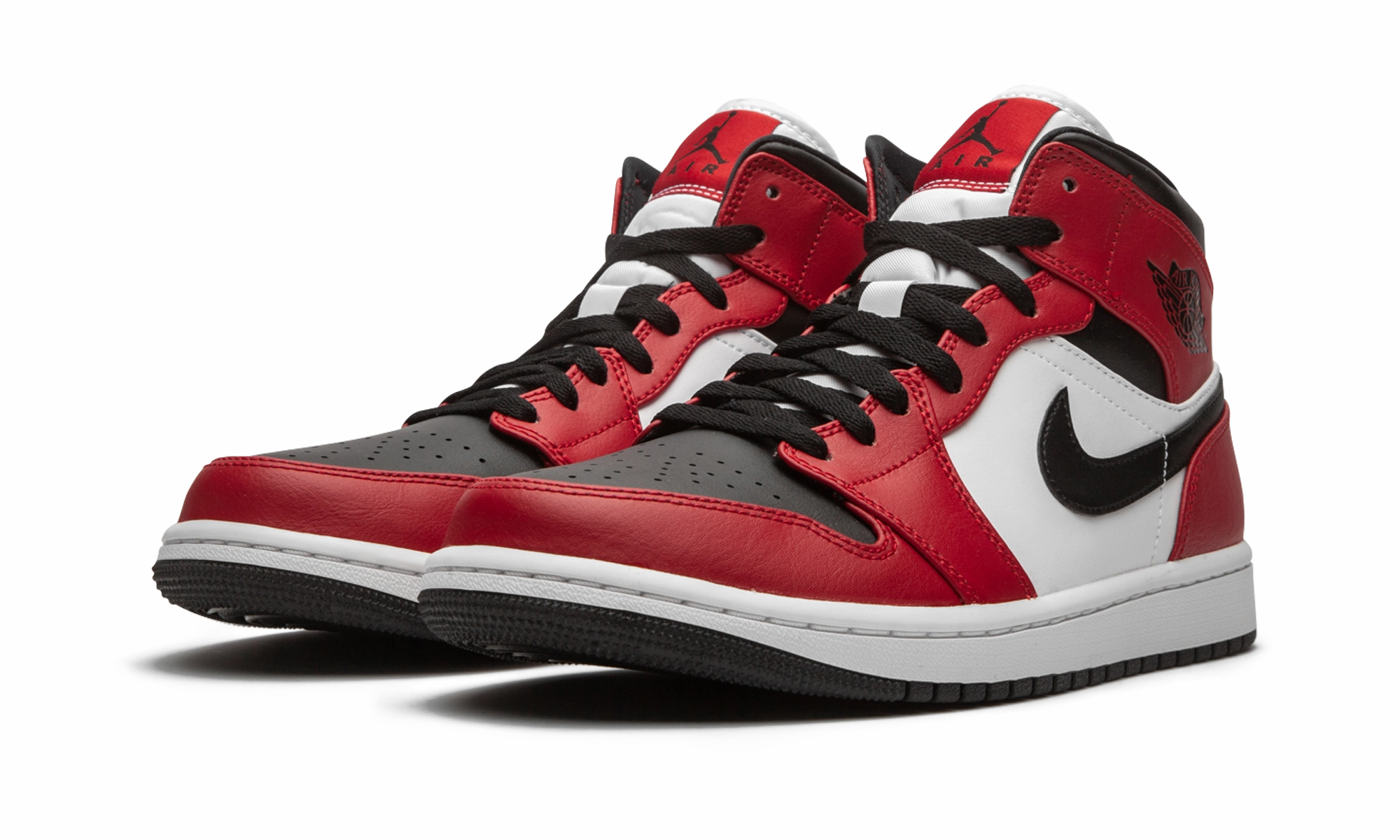 Air Jordan 1 Mid "Chicago Black Toe" Vibrant lining