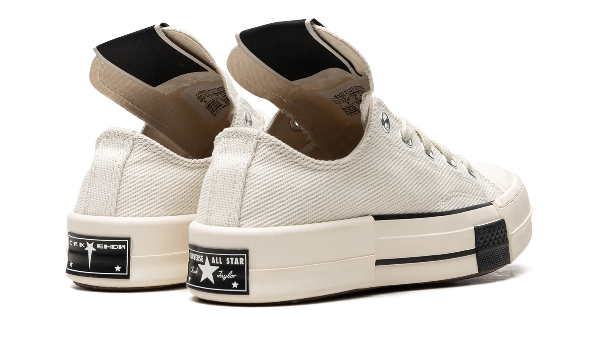 Flexible Comfort DRKSTR Chuck Taylor All-Star 70 Ox "Rick Owens DRKSHDW - Egret"